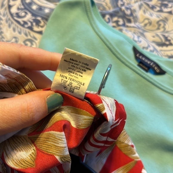 MENS short sleeve Hawaiian shirt button down; size large - Picture 4 of 5